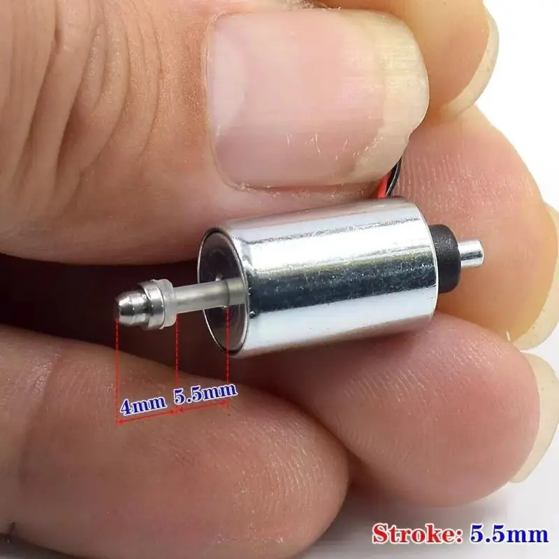 

DIY Secure Fingerprint Lock Device for Electronic Projects Mini DC 7.4V 10mm Solenoid Electromagnet Cylinder Push-Pull