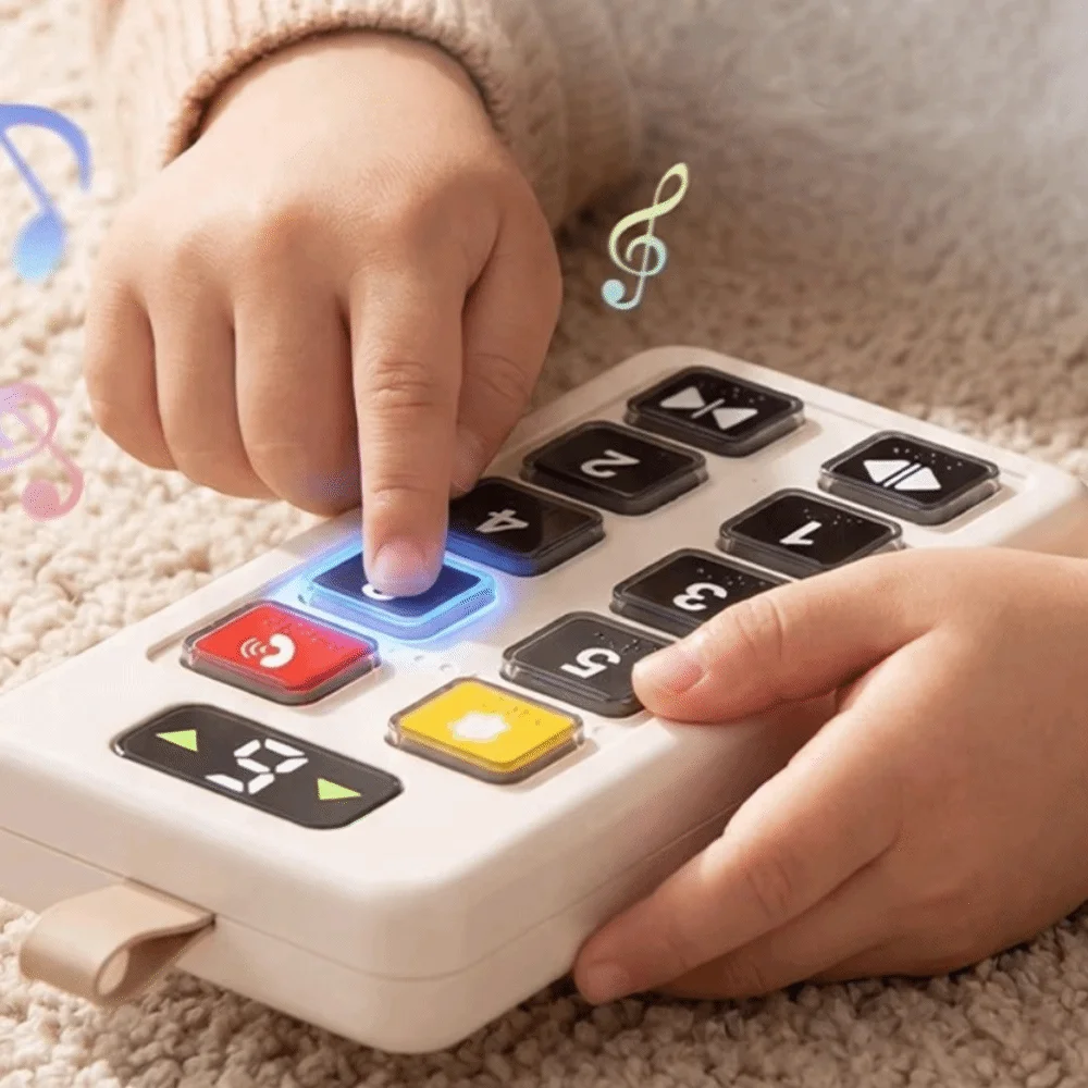 Educational Button Numbers Elevator Toy with Light Sound Numbers Design Button Sensory Board Sensory Board Button Panel view 3