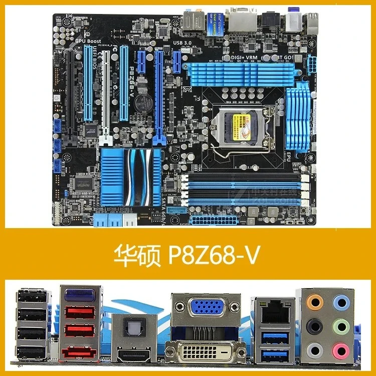 Used For ASUS P8Z68-V GEN3 M PRO LE LX CG8565 1155 pin main board Support 3770K