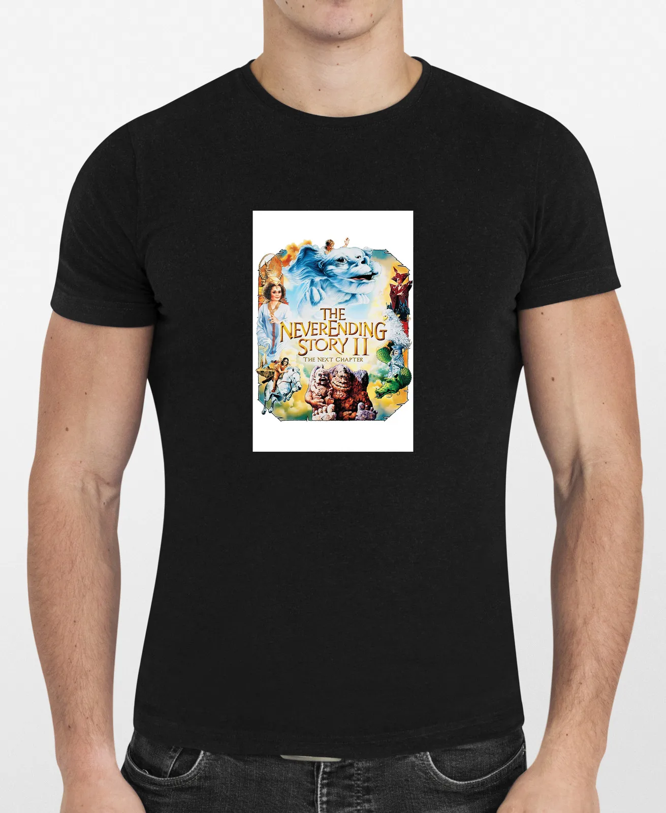 The Neverending Story Ii الفصل التالي 1990 تي شيرت للرجال أو النساء جديد