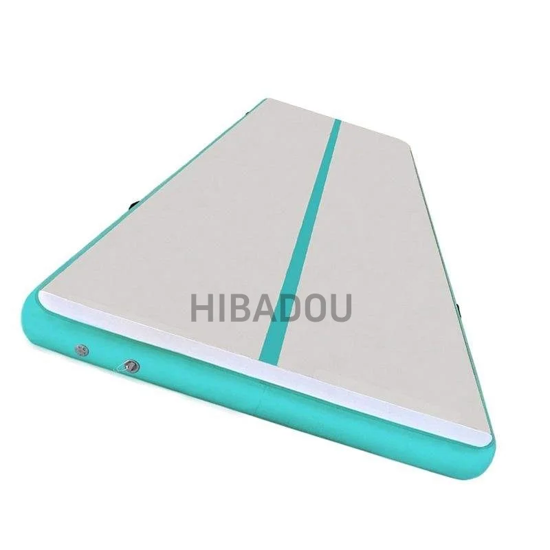 인플레이터블 에어 트랙 인플레이터블 에어 체조 매트 8m 9m 10*2*0.2m 인플레이터블 플로어 매트 전동 펌프 포함