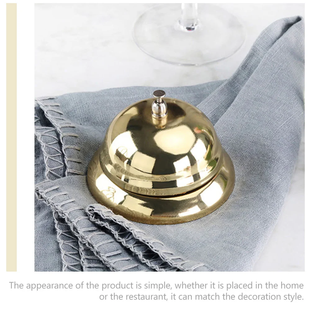 2Pcs Bar Desk Service Bell Funny Game Answer Bell Customer Call Bell (Golden) Ring Bell Bells