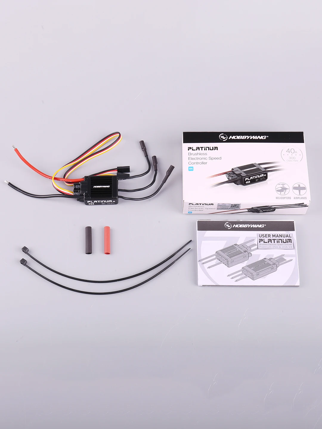 Hobbywing Platinum 40A V4 Brushless Electronic Speed Controller ESC for RC Drone Heli FPV Multi-Rotor