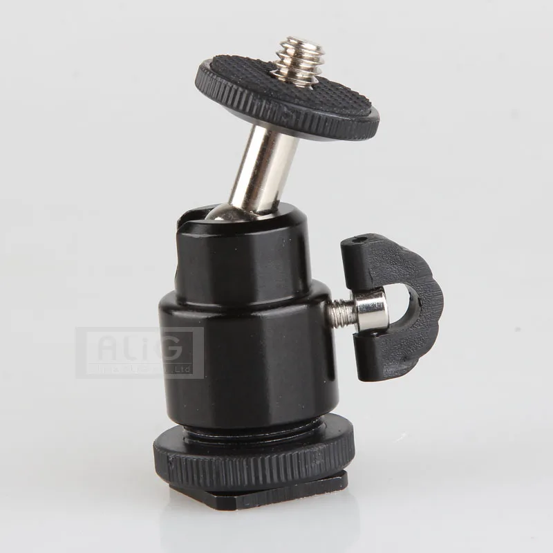 10 шт. мини металлическая шаровая Головка 1/4 винт к адаптеру горячего башмака аксессуары для штатива камеры
