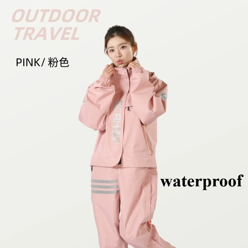 

Waterproof One-piece Motorcycle Raincoat Hooded Lightweight Riding Gear for Men Women rain suit impermeable motociclista