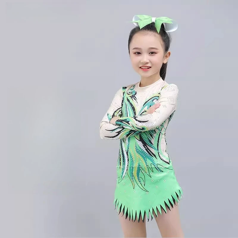 

Custom Jazz Dance Clothing Cheerleading Artistic Gymnastics Performance Clothing Professional Art Sports Competition Clothing