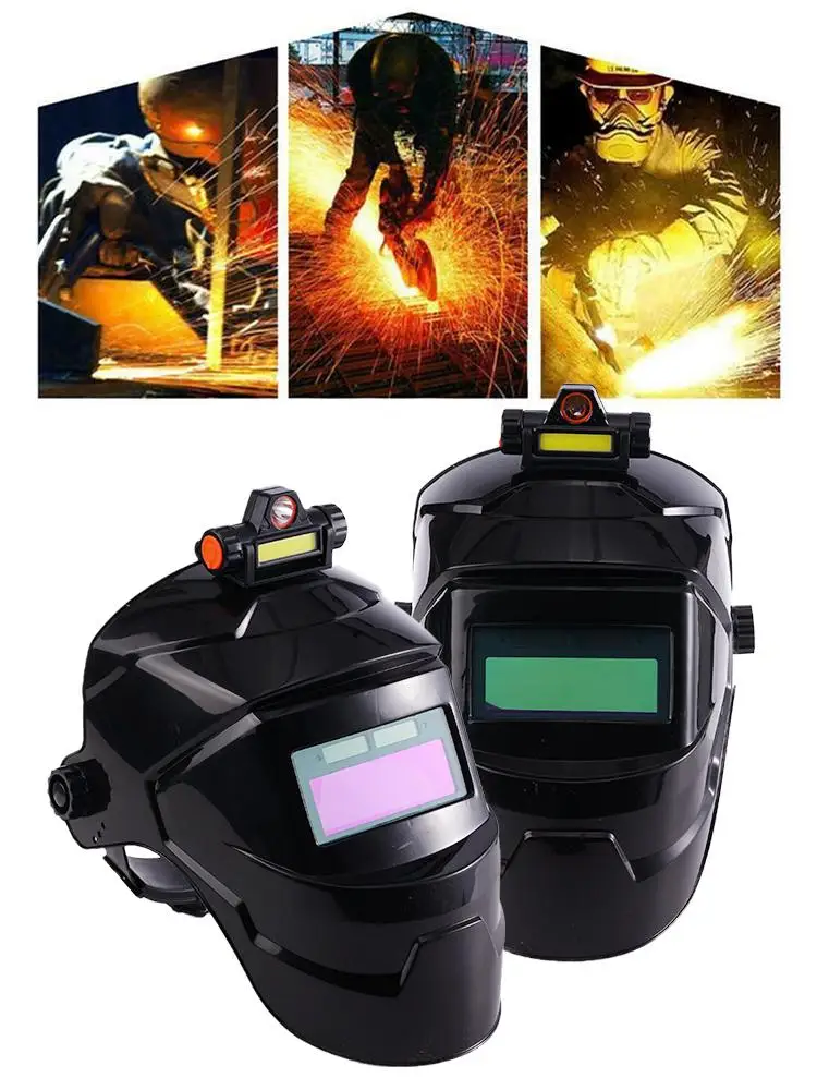 Kask spawalniczy z automatycznym przyciemnianiem, maska spawalnicza do spawania MIG TIG cięcia szlifowania — 2