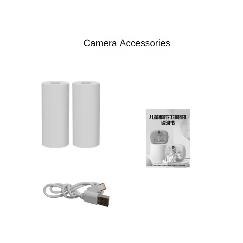 Best-Children's Camera Instant Print 48 Million High-Definition Dual Cameras Mini Video Camera Photo Thremal Printing