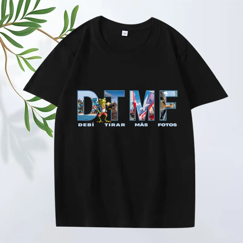 

Bad Bunny dtmf Classic graphics T Shirt men women Oversized 100% Cotton streetwear short sleeve fashion Summer print Unisex tops