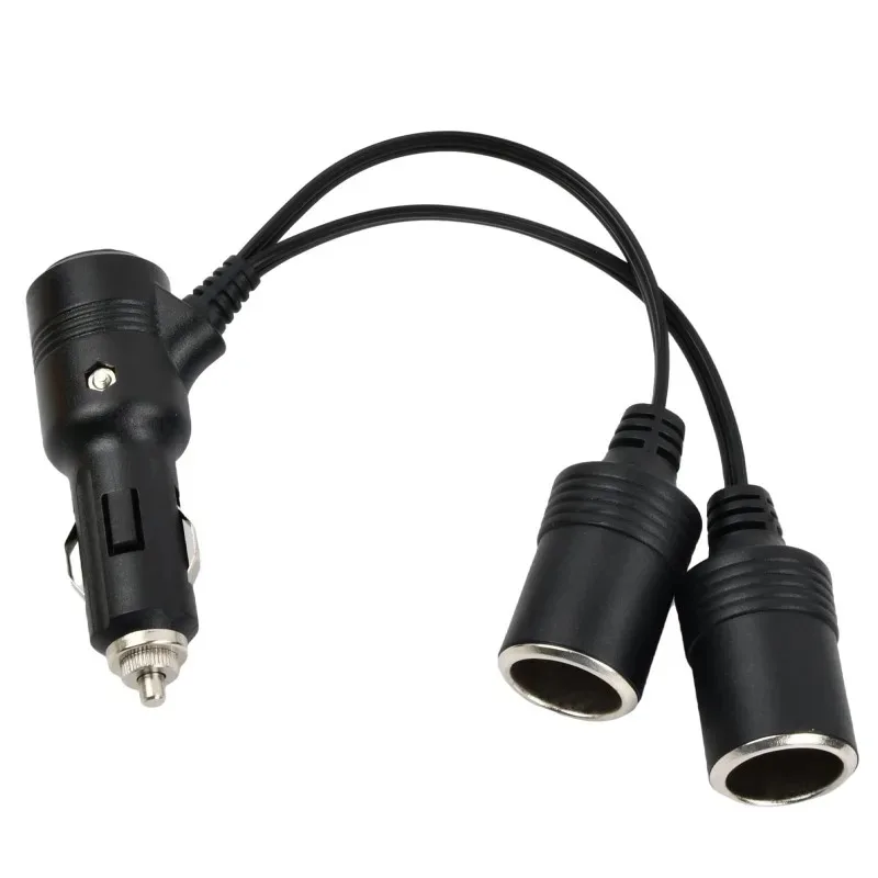 جديد 1 قطعة ولاعة السجائر في السيارة 12-24 فولت محول الفاصل ل 1 ذكر إلى 2 أنثى مآخذ Y الفاصل مع مفتاح إيقاف 20 سنتيمتر #2