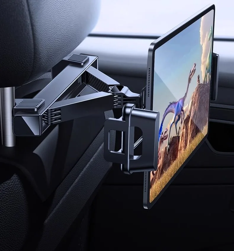 Car tablet holder, rear seat back for iPad, car interior, rear seat, front fixed phone holder
