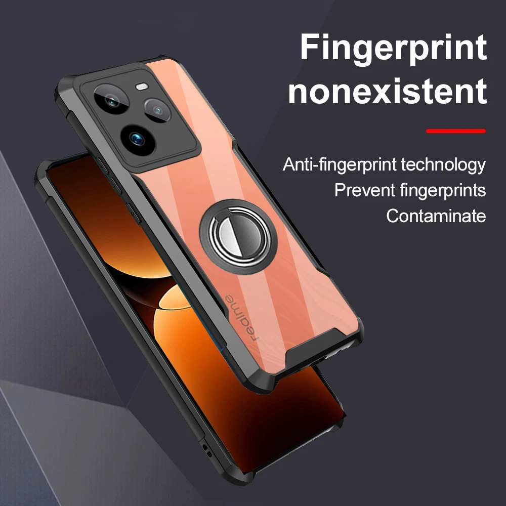 For Realme GT 7 Pro 6 6t Neo6 se GT2 Pro 7Pro 5G Case with ring holder Acrylic Armor Shockproof Coque Lens Protect gt6 gt6t Neo6