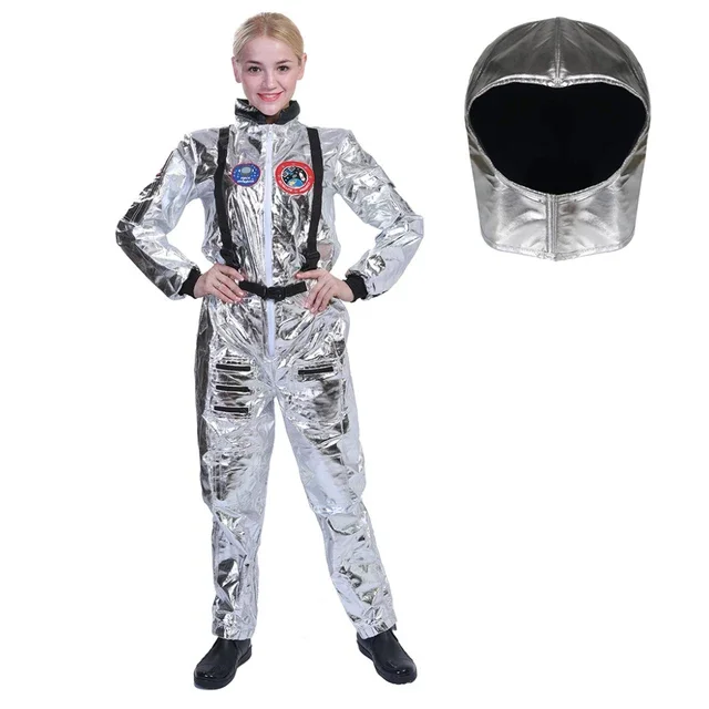 Astronaut Alien Pop Tänzer Bühne Raumfahrer Kostüm Karneval Party Club Erwachsene männliche Outfits Kleidung Halloween Phantasie Kostüme Geschenk