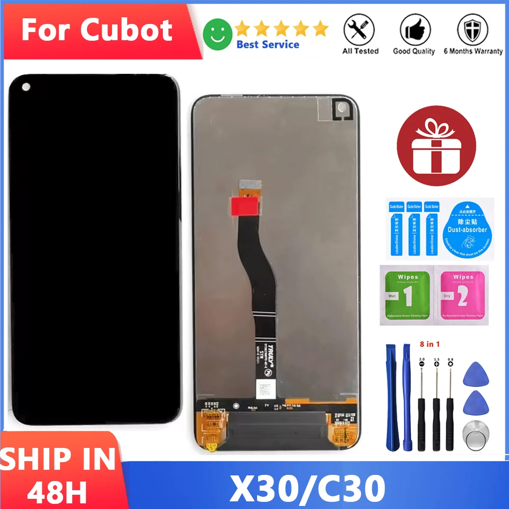 

6.4" Original LCD For Cubot X30 Display Touch Screen Digitizer Assembly LCD For Phone Cubot C30 LCD Replacement with Tools