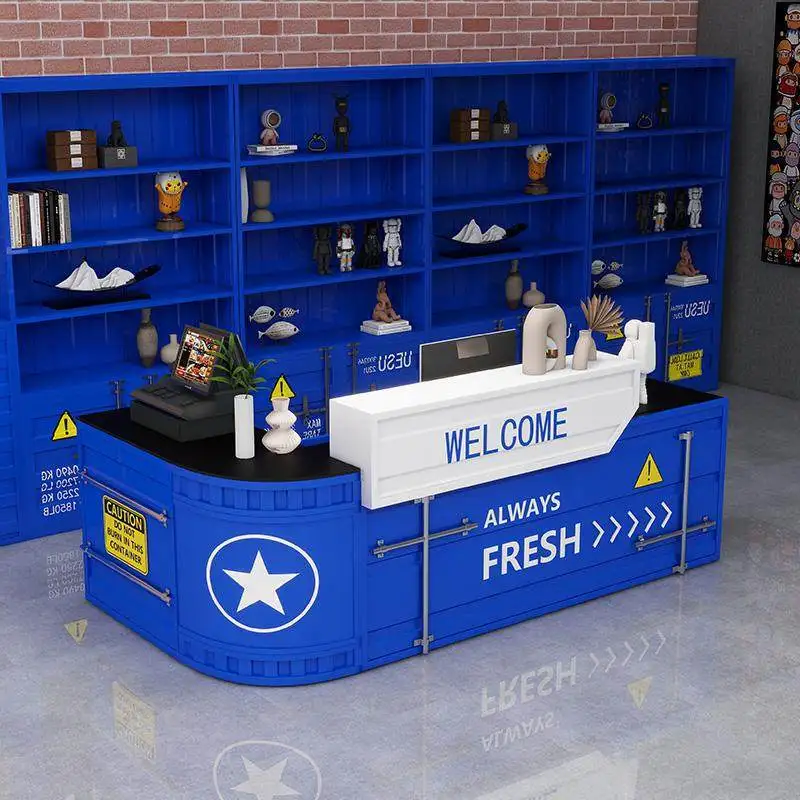 Creative catering and clothing store Industrial style iron billiard hall