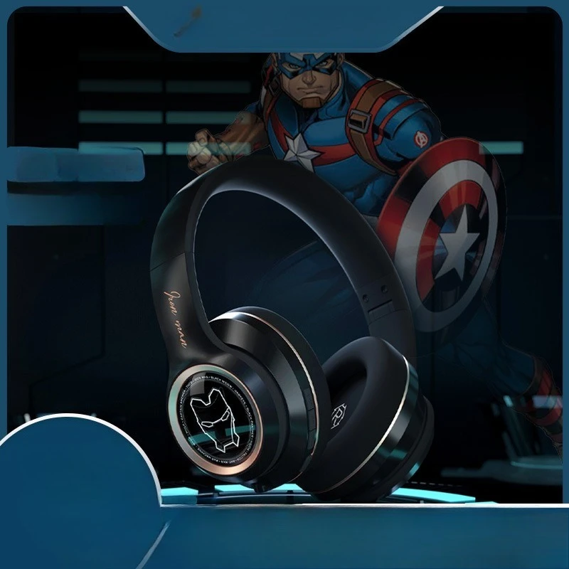 

New Anti Noise Dual Stereo Earphones Wireless Wear Bluetooth Earphones Alliance Captain Steel Sports Gaming Earphones