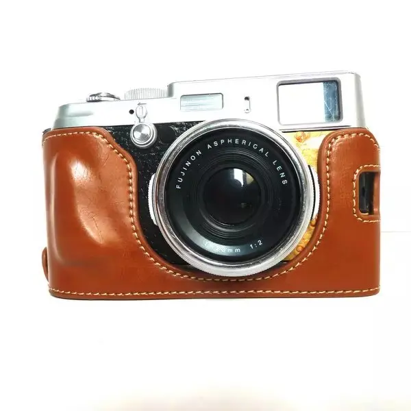 Kamera wideo torba pół podstawa uchwytu skrzynka PU dla Fujifilm Fuji X100 X100S X100T kamery uniwersalny — zdjęcie 3