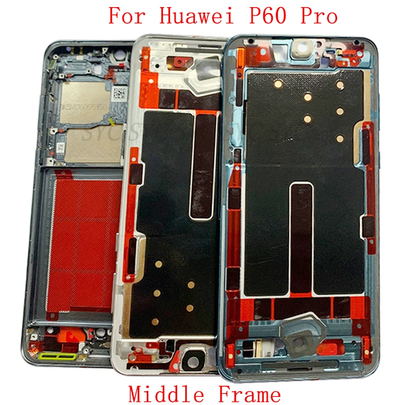 Middle Frame Housing LCD Bezel Plate Panel For Huawei P60 Pro Phone Metal LCD Frame Repair Parts
