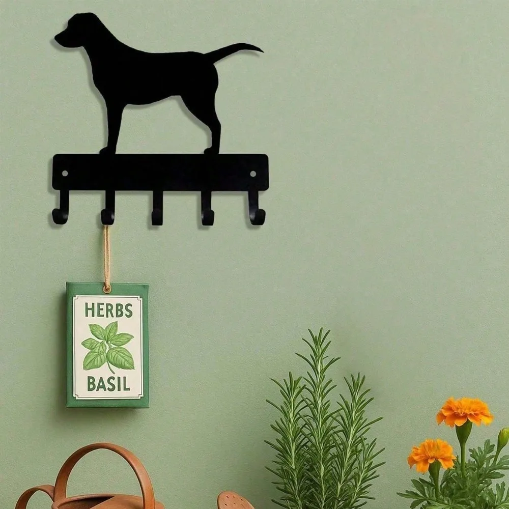 Paws & Style Modern Dog Wall Hook - Rustproof & Waterproof Wall Mounted Hanger, Easy Installation No Drilling