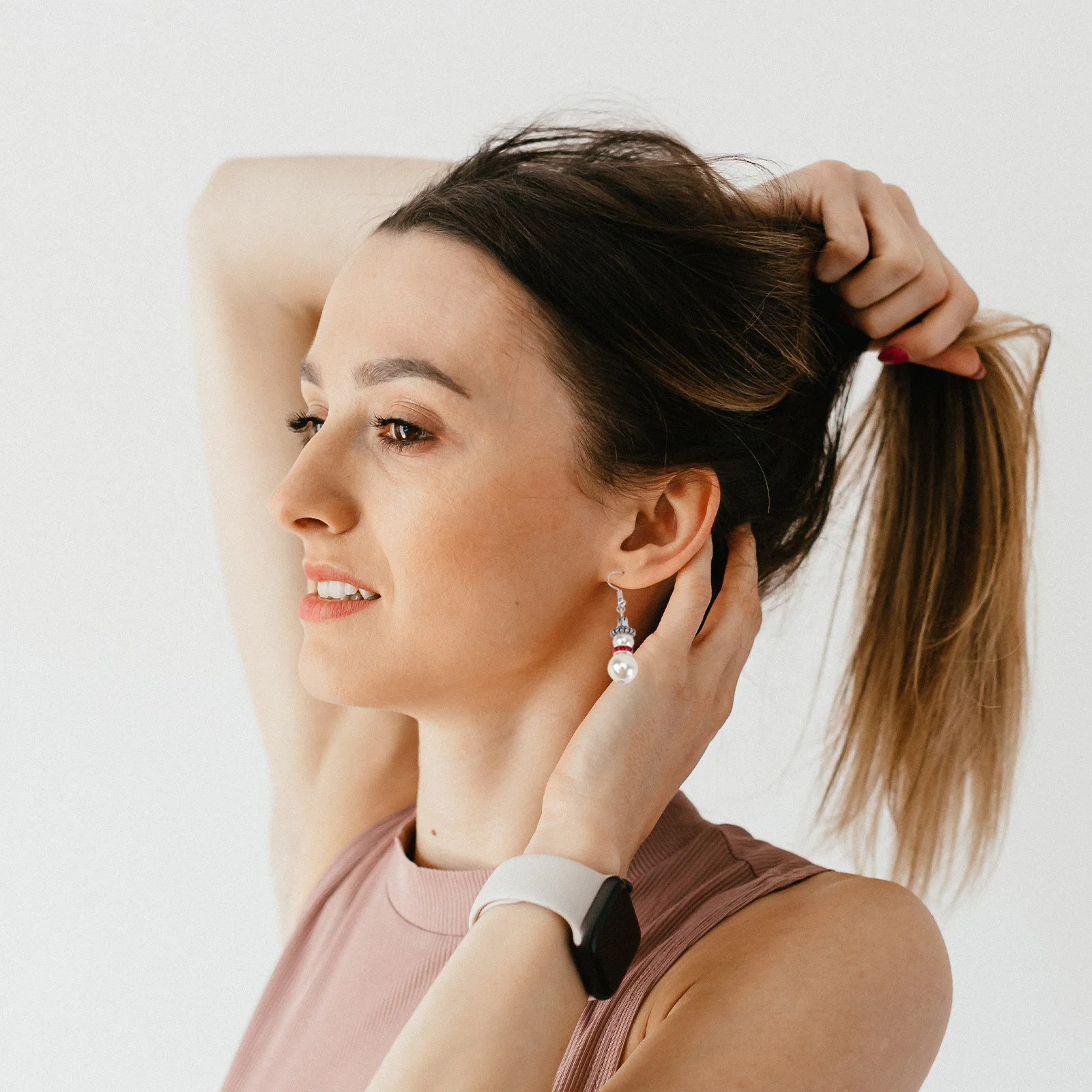 

1 Pair Christmas Snowman Earrings Women Dangling Ear Accessories Premium Party Jewelry Gift For Birthday Anniversary Celebration