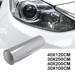 Pellicola in PVC trasparente lucido 30X200 cm Pellicola per copertura avvolgente per fanale posteriore per faro Pellicola adesiva per rivestimento Car Styling