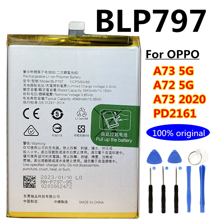 New Phone Battery for Oppo Realme X2 X3 X7 7i 6i 3 6 5 7 Pro C2 C3i C11 XT Reno R15 A31 A32 A52 A53 A72 A91 A92S A93 F7 A3 A5 A9