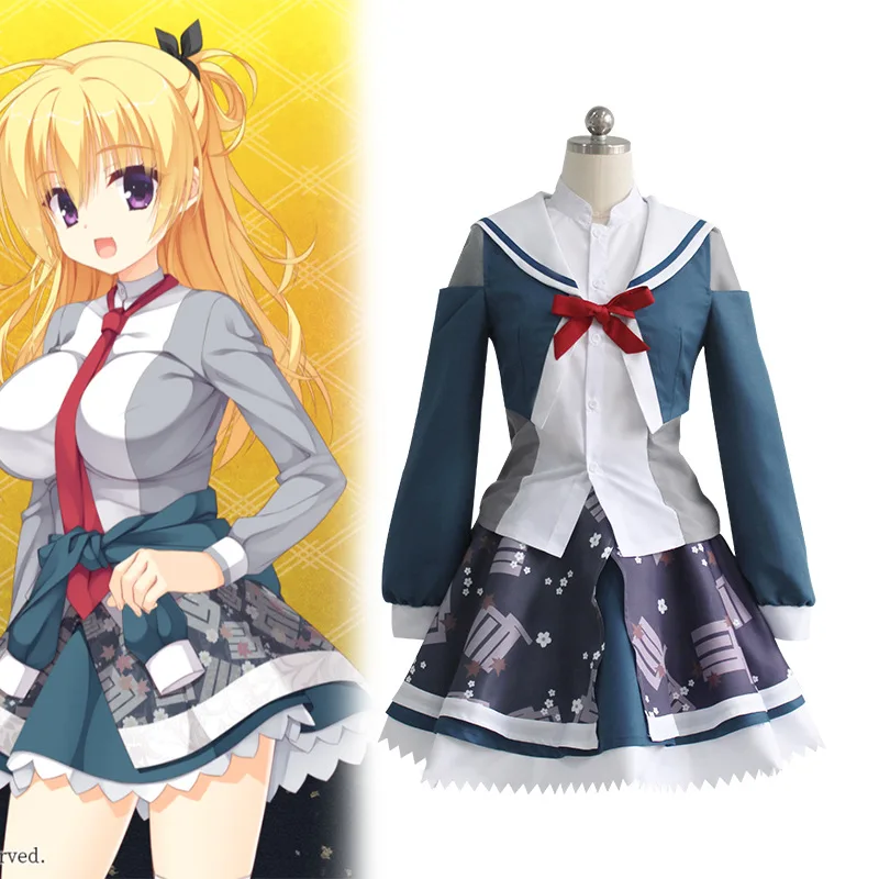 

Murasame Senren Banka Game Cosplay Costume School Uniform Girls Halloween Cosplay Murasame Clothing