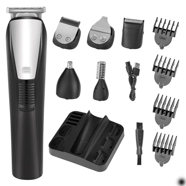 

Professional Multifunctional Grooming Kit Beard Nose Trimmer Cordless 6 in 1 Hair Clipper Barber