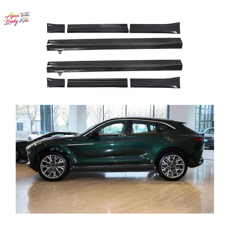 Dry Carbon Fiber BodyKit Car Side Skirts for Aston Martin DBX AX Style