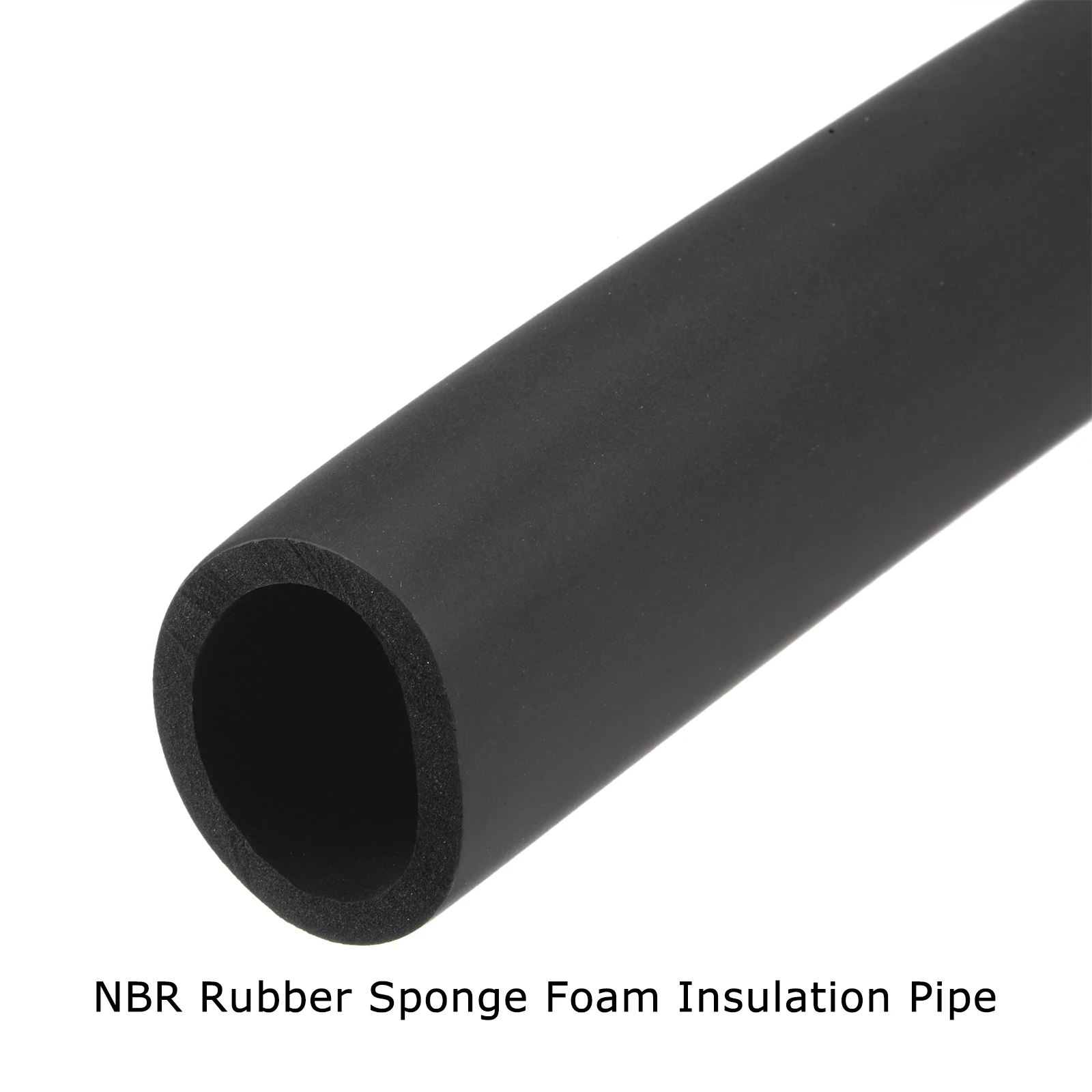 1Meter Black NBR Sponge Foam Rubber Tube Fitness Equipment Handle Bars Thermal Insulation Pipe Pipeline Holder Protective Sleeve