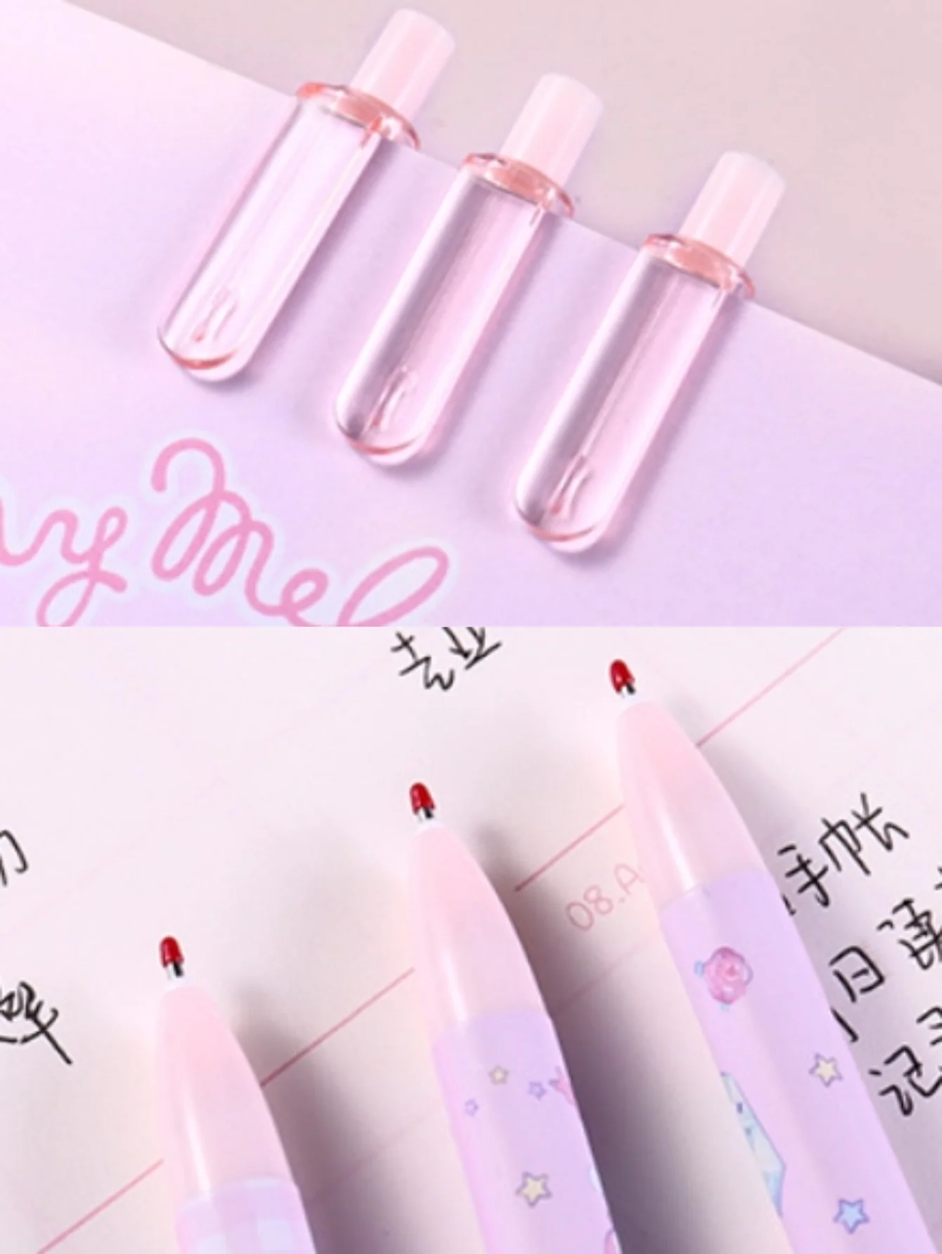 4/5/6 Stück/Set 0,55 mm Sanrio Kuromi Cinnamoroll Melody Kawaii Druck-Neutralstift-Box Cartoon Niedlicher Druckstift – Detail 6