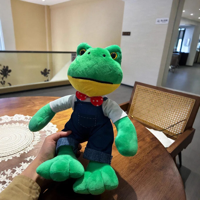 Collectible Figurine Frogs Plushie 25cm Tall Snuggly Friend With Fashionable Outfits For Bedtime Cuddles