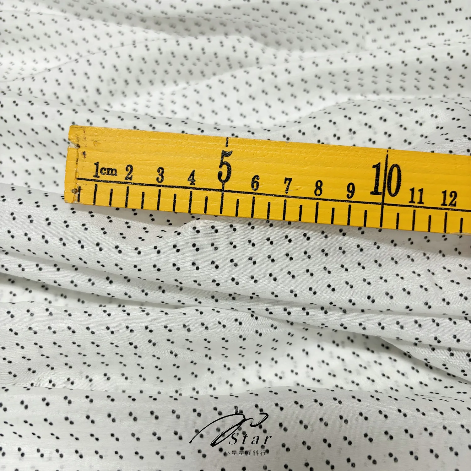 Thin Micro Transparent Soft Smooth White Black Small Polka Dot Silk Cotton Fabric Shirt Dress Silk Fabric