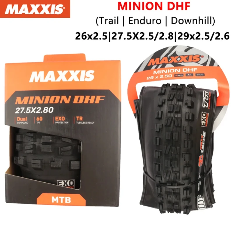 MAXXIS MINION DHF Mountain Bike Tire 26x2.5 27.5x2.5/2.8 29x2.5/2.6 MTB Downhill Enduro Trail Bicycle Tires