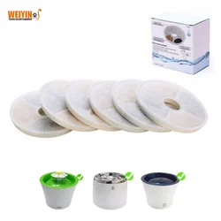 6Pcs/8Pcs Pack Automatic Water Dispenser for Cats and Dogs Activated Carbon Filter Element Pet Water Dispenser Filter Cotton
