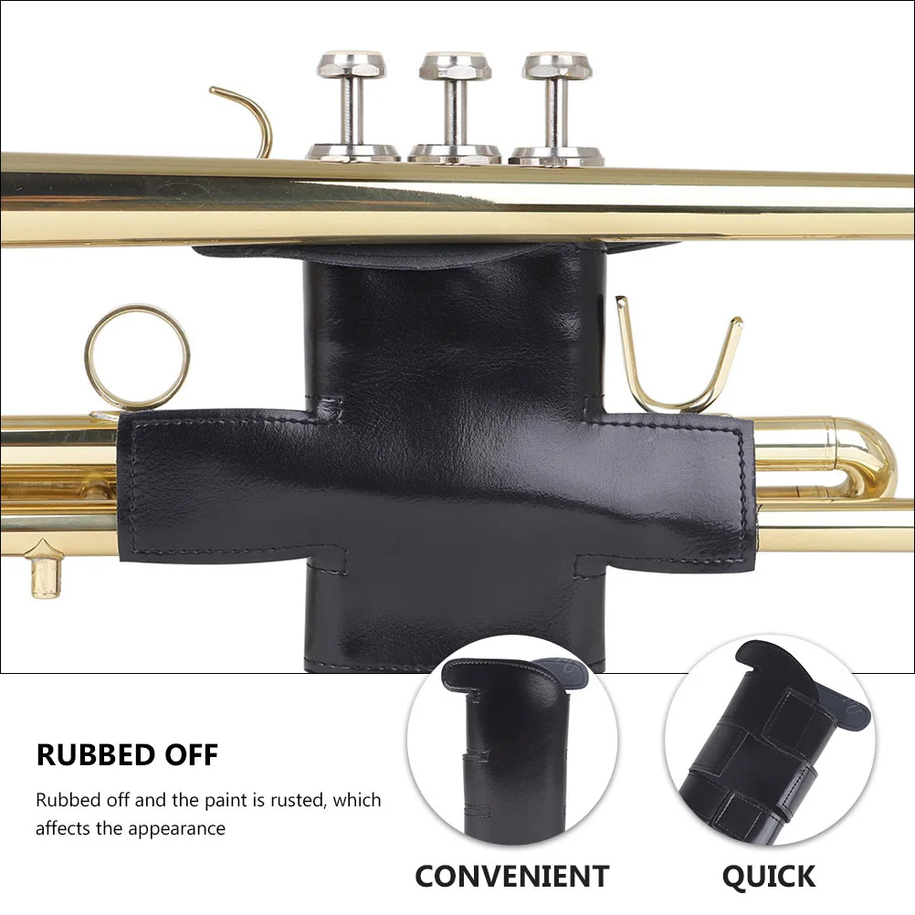 

Trumpet Guard Pu Protector Brass Wrap For Trumpet Cornet Replacement Musical Instrument Accessory Grip Cover