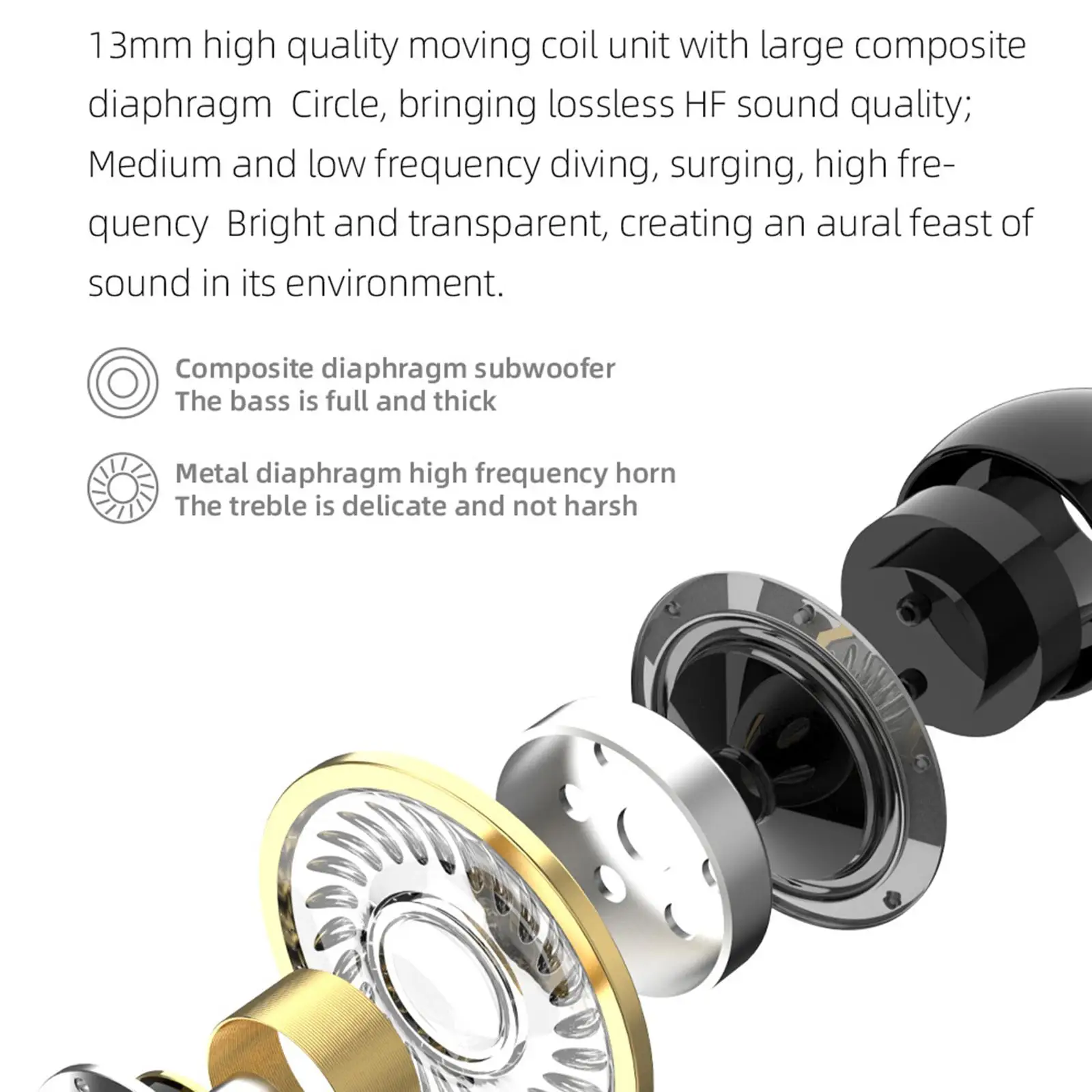 Sports Bluetooth Headphones Waterproof Ear Hooks Bass Earphone Dynamic Microphone Wireless for Gym and Driving