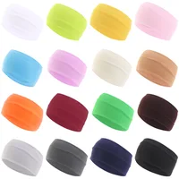 Solid Color Wide Exercise Yoga Elastic Headband For Men And Women sport hair band - Image 6