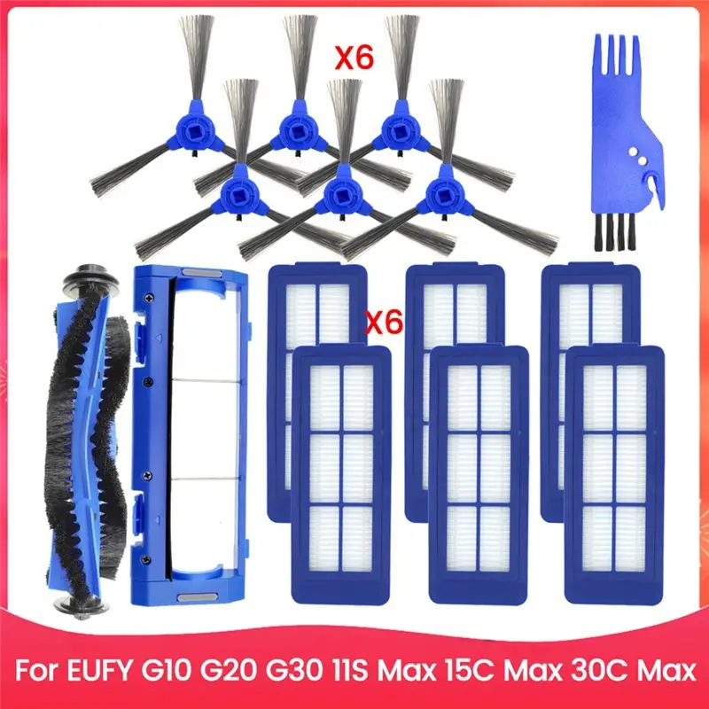 

AT21-15PCS Brush Filter And Mop Cloth Set For EUFY G10 G20 G30 11S Max 15C Max 30C Max Vacuum Cleaner Replacement Parts