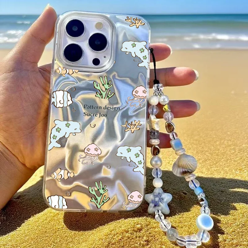 Frangipani Trendy Shell Chain Case Voor Infinix Note 50 40 Pro 50S 50X Smart 10 Plus 9 8 7 ITEL A50 P55 Camon 30 Pro Nul 40