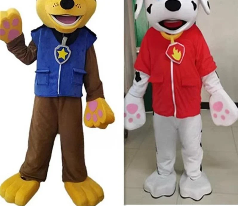 Patrulha cão mascote traje cerimônia de publicidade fantasia vestido de cachorro marrom festa carnaval desempenho halloween animal cão cosplay outfit