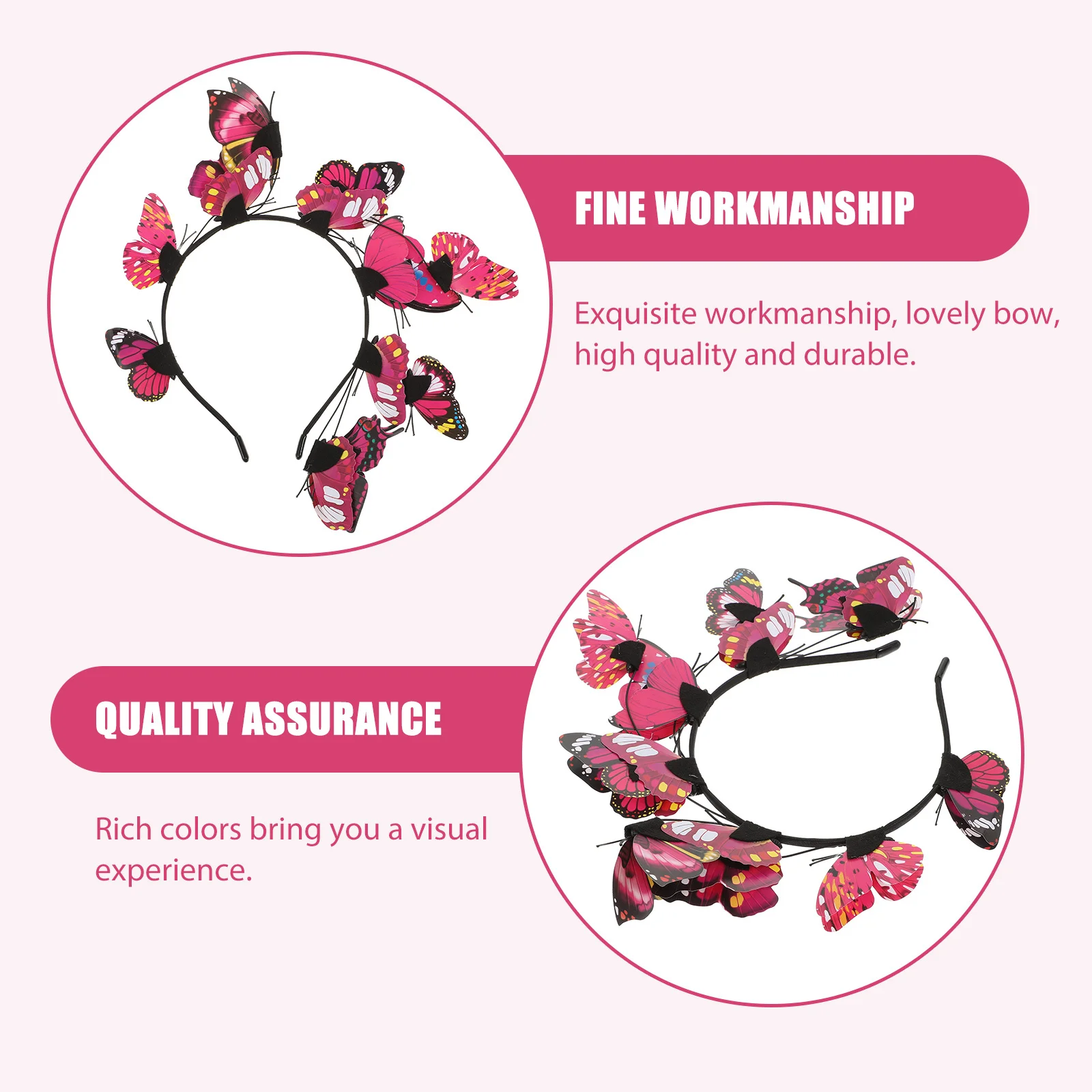 

Headband Decorations Butterfly Headbands Headdress Christmas Headpiece for Women Festival Accessories Hair