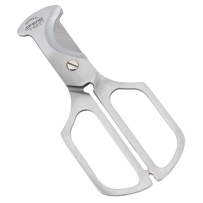 Stainless Steel Rhombus Cigar Cutter Metal Large Diameter 25mm Hexagonal Double Blade Smoking Cigar Accessories