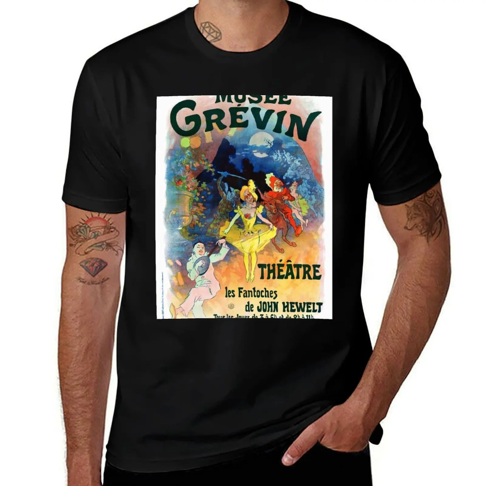 France Vintage Advertising Poster Restored T-Shirt Lightweight Basic Short Sleeve Shirt T-Shirt