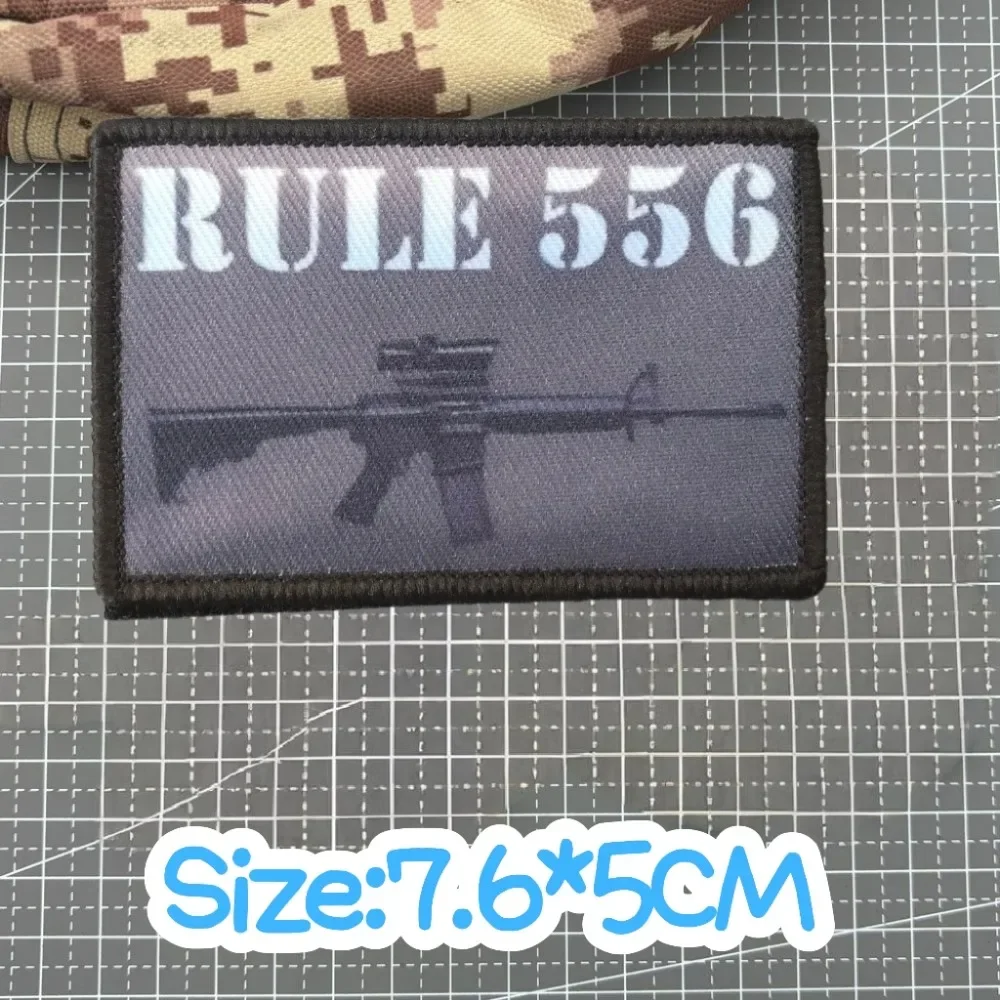Женская коллекционная нашивка с рисунком, модель 566, военный тактический значок для ружья