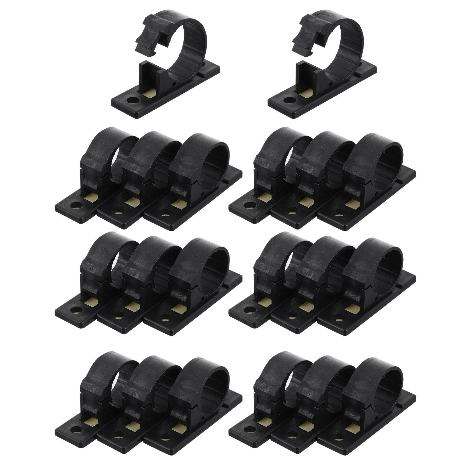 

20Pcs Self Adhesive Cable Clips Plastic Wire Organizers Cord Management Desktop Wall Fixation Home Cord Holders