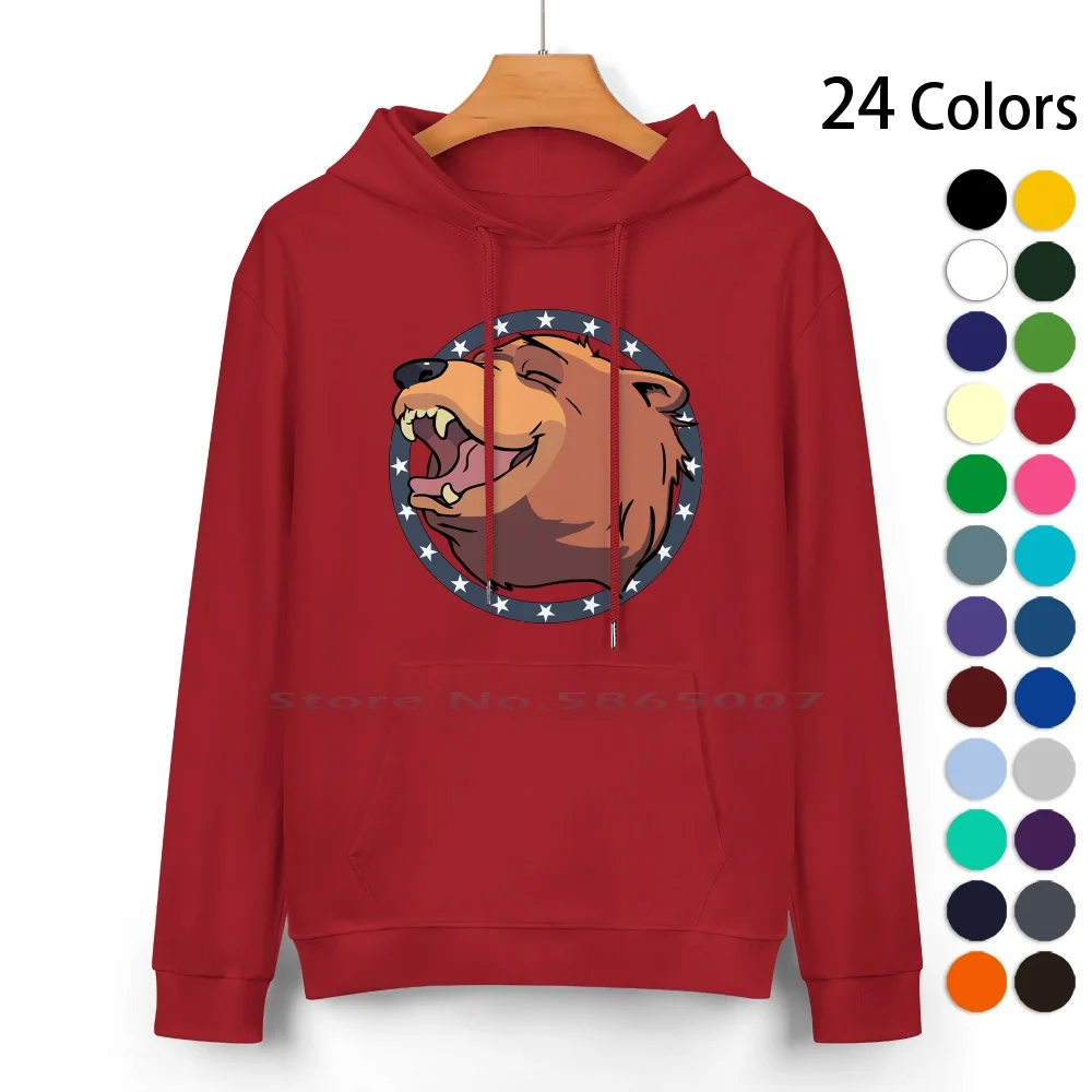 Cheeseburger! The Bear In Far Cry 5 Cotton Hoodie Sweater 24 Colors Cheeseburger Video Game Montana County Soft Bear Far 100%