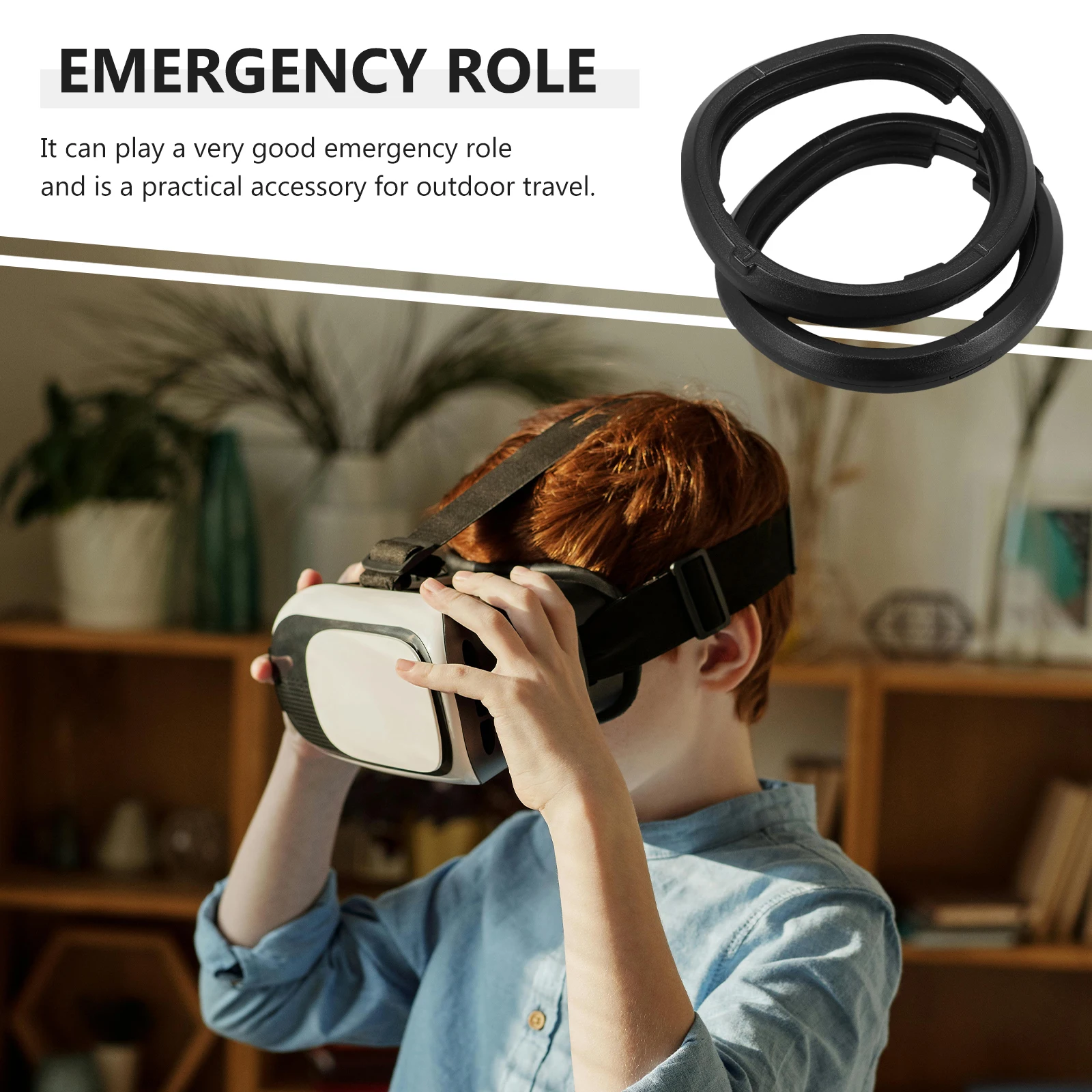 

2pcs Anti-Blue Light VR Frame Magnetic Scratch Resistant Glasses Cover Compatible Vr Lens Protector Accessories