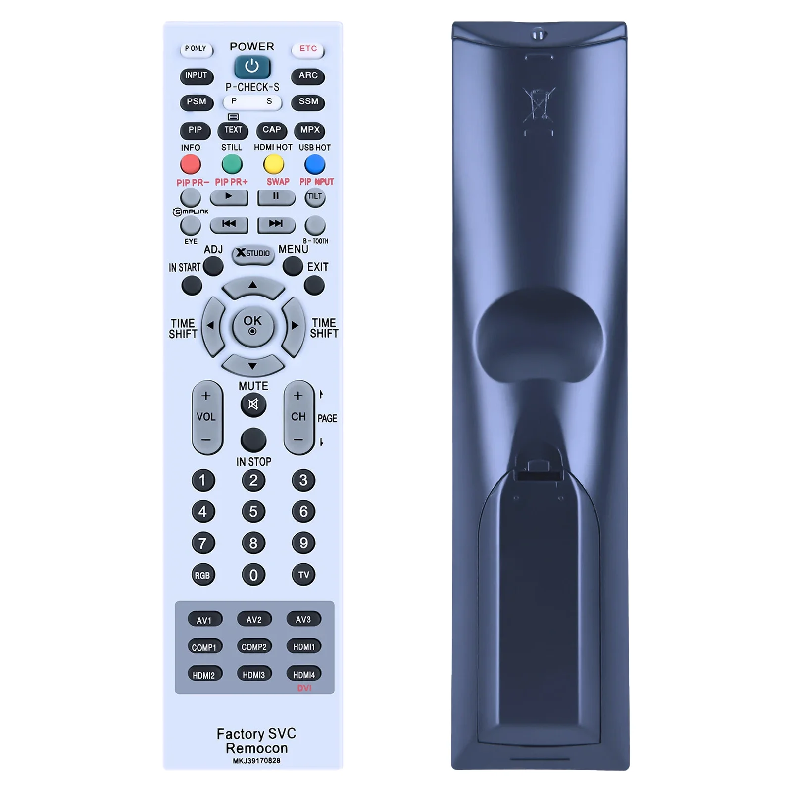 Zapasowy pilot MKJ39170828, kompatybilny z telewizorami LCD i LED marki LG. — zdjęcie produktu 4