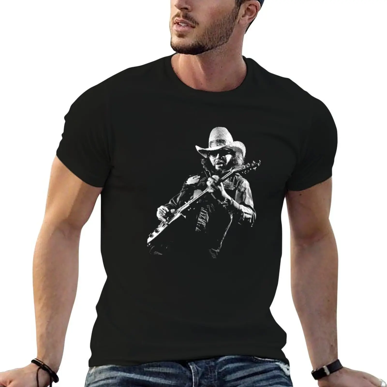 

Hank Williams Jr T-Shirt man t shirts high quality luxury brand man t shirts for men T-Shirt